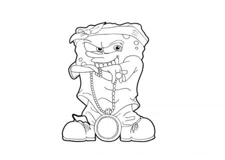 Spongebob gangster coloring pages - Coloring pages