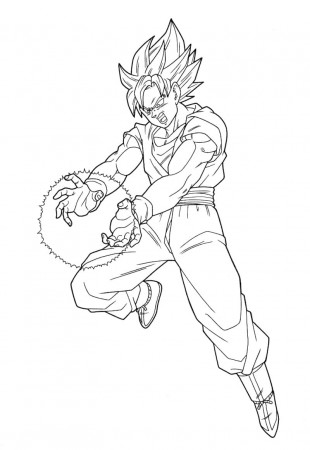 Goku coloring pages - Free printable coloring pages