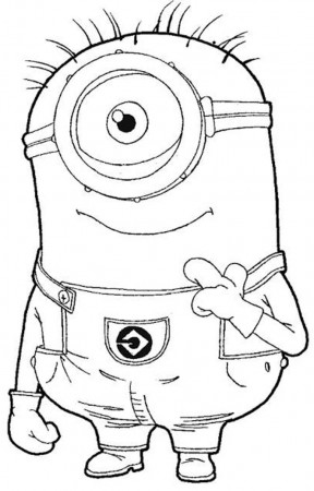 Print One Eye Minion Despicable Me Coloring Pages or Download One ...