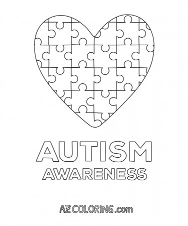 Autism Awareness Coloring Page