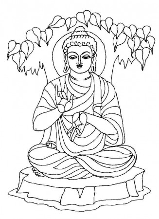 Buddha Coloring Page Page 1