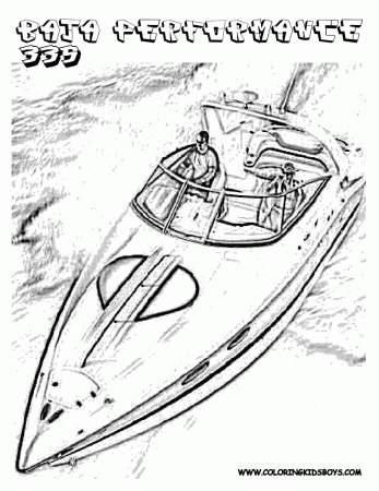 Motor Boats Sportsmanship Coloring Page Coloring Pages For Kids ...