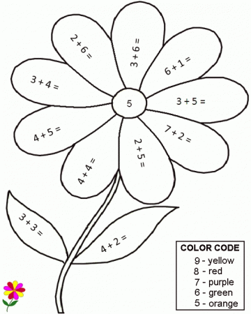coloring addition and Addition And Subtraction Coloring Pages