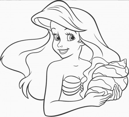 Coloring Pages : Free Ursula Little Mermaid Coloring The ...