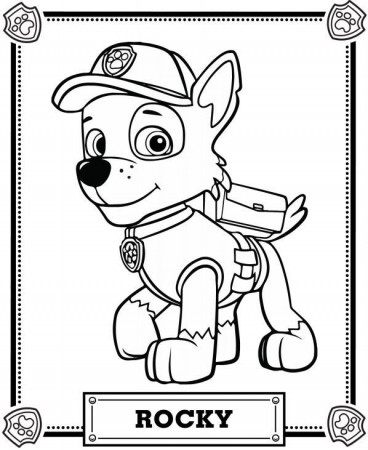 Rocky Coloring Pack from The PAW Patrol | paw patrol | Paw patrol coloring  pages, Paw patrol coloring, Paw patrol rocky