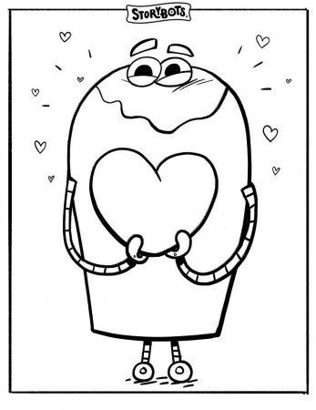 Storybots Coloring Pages - Best Coloring Pages For Kids | Heart coloring  pages, Valentines day coloring page, Valentine coloring pages