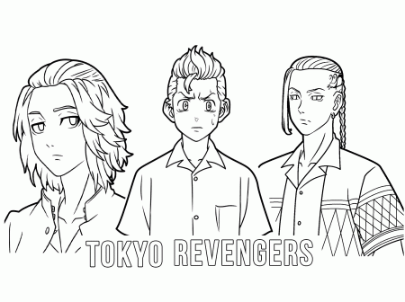 Tokyo Revengers Free Coloring Pages - Tokyo Revengers Coloring Pages - Coloring  Pages For Kids And Adults