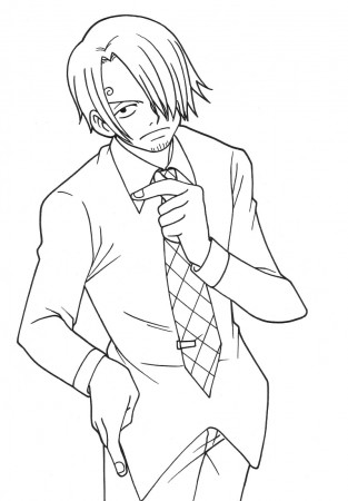 Printable Vinsmoke Sanji Coloring Pages - Anime Coloring Pages
