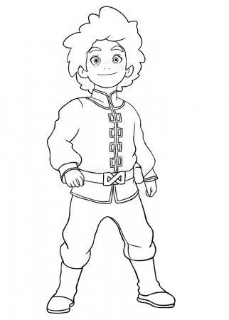 Ezran from The Dragon Prince Coloring Page - Free Printable Coloring Pages  for Kids