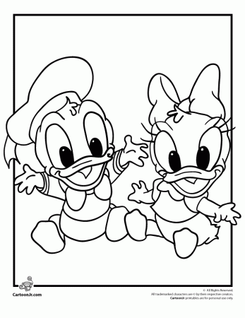 Baby disney coloring pages to download and print for free