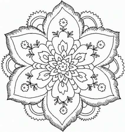 Mandala Coloring Pages — Crafthubs