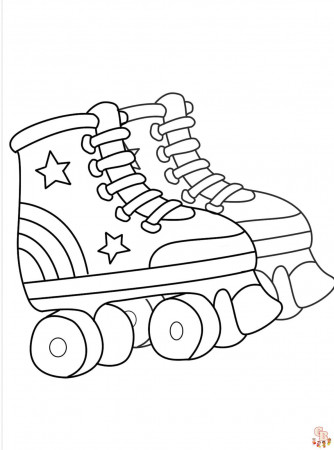 Printable Roller Skate Coloring Pages ...