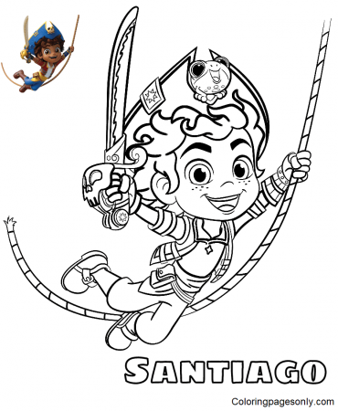 Santiago of the Seas Coloring Pages Printable for Free Download