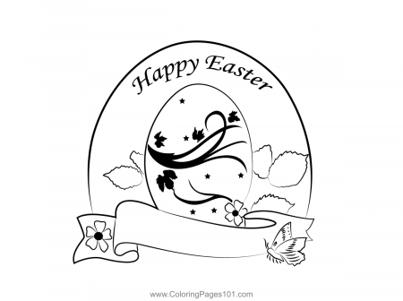 Colorful Easter Card Template Coloring Page for Kids - Free Easter  Printable Coloring Pages Online for Kids - ColoringPages101.com | Coloring  Pages for Kids