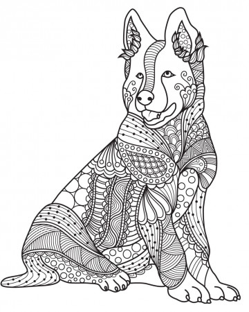 Dog | Colorish: coloring book for adults mandala relax by GoodSoftTech | Dog  coloring page, Animal coloring pages, Dog coloring book