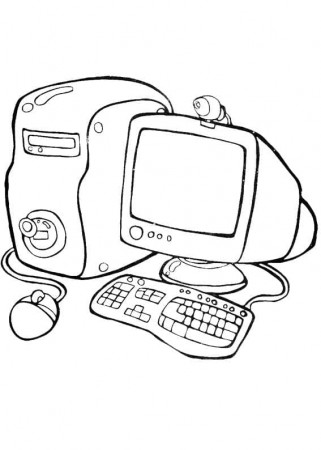 Computer Printable Coloring Page - Free Printable Coloring Pages for Kids
