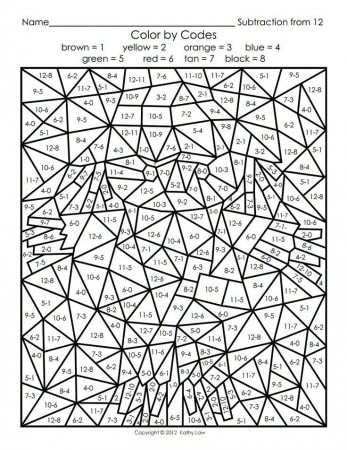 Free Printable Coloring Pages | Math coloring worksheets, Math coloring,  Color by number printable