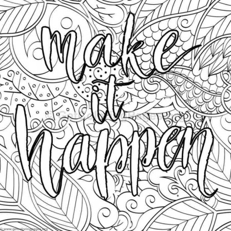 Inspirational Quote Coloring Pages - Retro Future