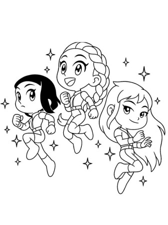 KPop Demon Hunters Huntrix Coloring Page - Funny Coloring Pages