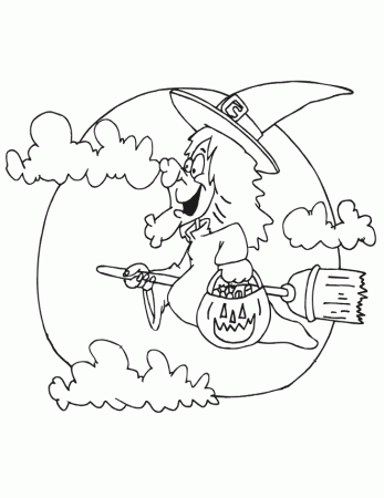 Witch Coloring Pages | Free Printables for Kids