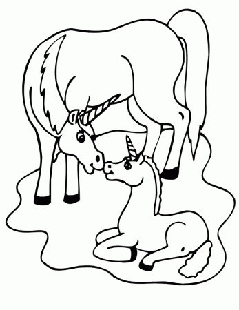 Cartoon Animals Coloring Pages Of Unicorns - Coloring Pages For ...