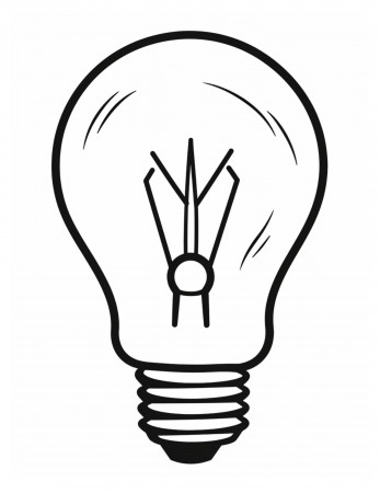 Light Bulb Coloring Pages