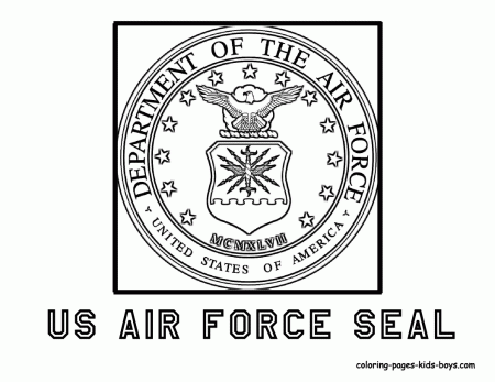 US Air Force Seal | Flag coloring pages, Coloring pages, American flag coloring  page