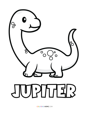 Jupiter dinosaur coloring page