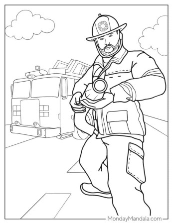 20 Firefighter Coloring Pages (Free PDF Printables)