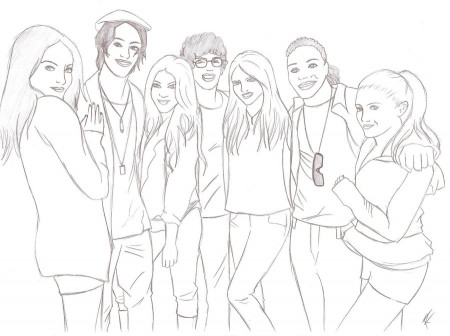 victorious coloring pages - Clip Art Library