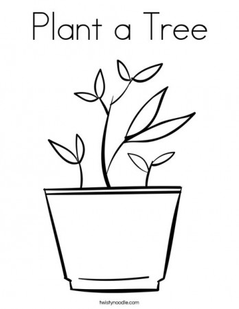 Plant a Tree Coloring Page - Twisty Noodle