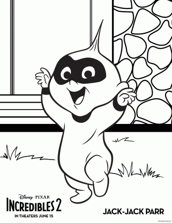 Incredibles 2 Coloring pages - Family Review Guide