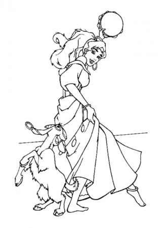 The hunchback of notre dame to print for free - The Hunchback Of Notre Dame  Kids Coloring Pages