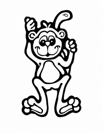 Monkey Coloring Pages to Print for Kids, Monkey Coloring Pages To ...