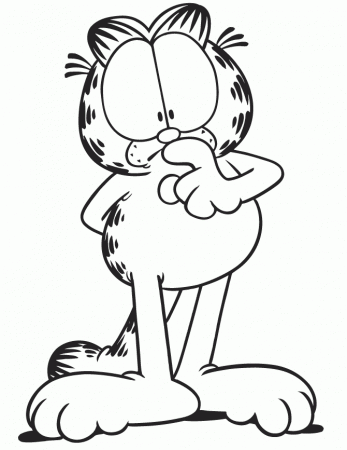 Garfield Coloring Pages | Forcoloringpages.com