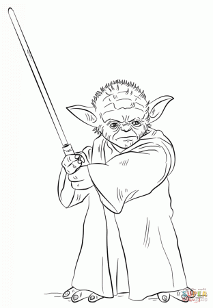 Star wars yoda coloring pages download and print for free