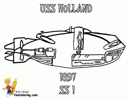 Big Boss Coloring Pages to Print Submarine | Submarine | Free ...