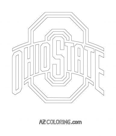 Ohio State Buckeyes Coloring Page