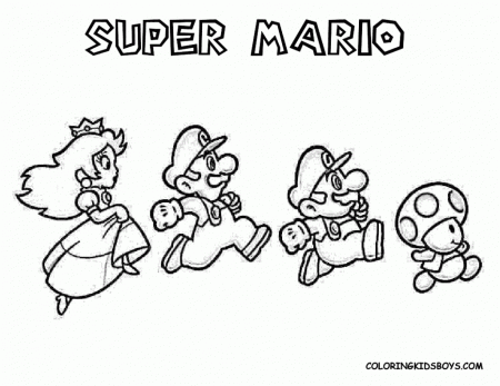 Super Mario For Kids | Free Coloring Pages on Masivy World