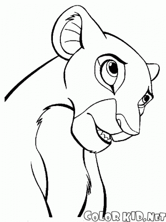 Coloring page - The lioness Nala