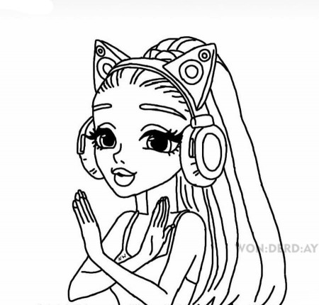 Coloring Pages Ariana Grande. Download and print for free