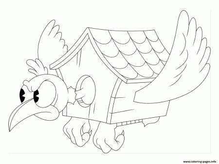 Cuphead Bird House Coloring Pages Printablecoloring-pages.info
