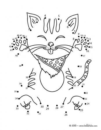 PETS dot to dot - FUNNY CAT dot to dot game | Dots game, Connect the dots  game, Coloring pages