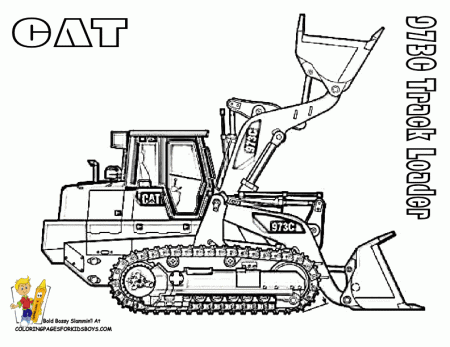 Digging Free Construction Coloring Pages | Excavator Coloring ...