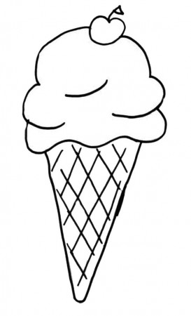 Ice Cream Cone Coloring Pages | Bulk Color