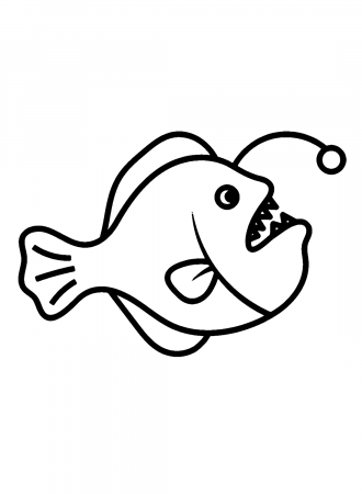 Free Anglerfish Coloring Pages - Anglerfish Coloring Pages - Coloring Pages  For Kids And Adults