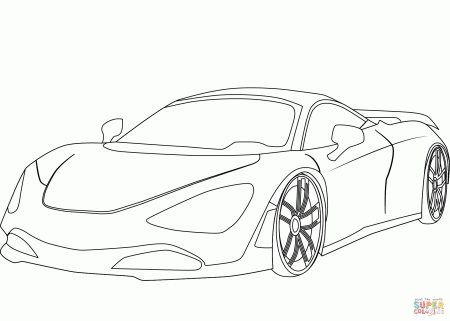 McLaren 720S coloring page | Free Printable Coloring Pages