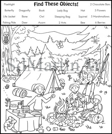 Seek and Find-printable Coloring Activity Page for Kids Teens - Etsy