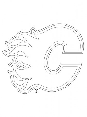 Calgary Flames Coloring Page - Funny Coloring Pages