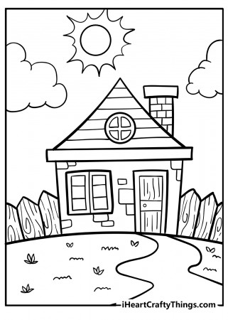 House Coloring Pages (100% Free Printables)